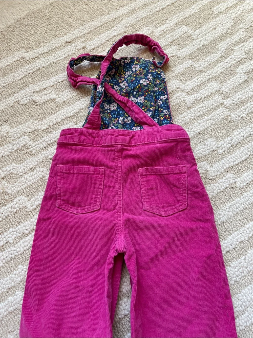 Mini Boden Pink Corduroy Overalls - Picture 4 of 5